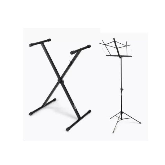 Keyboard and Sheet Music Stand Pack