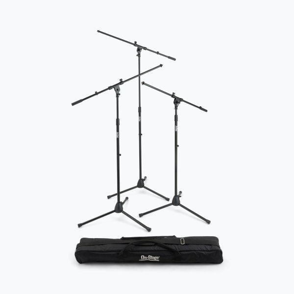 Three Euro Boom Mic Stands with Bag  MSP7703