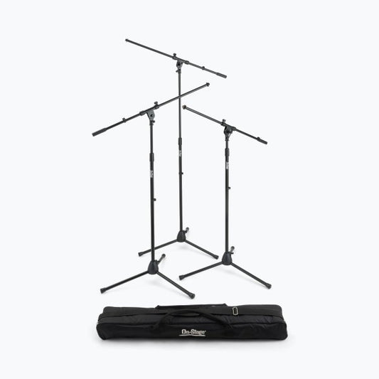 Three Euro Boom Mic Stands with Bag  MSP7703