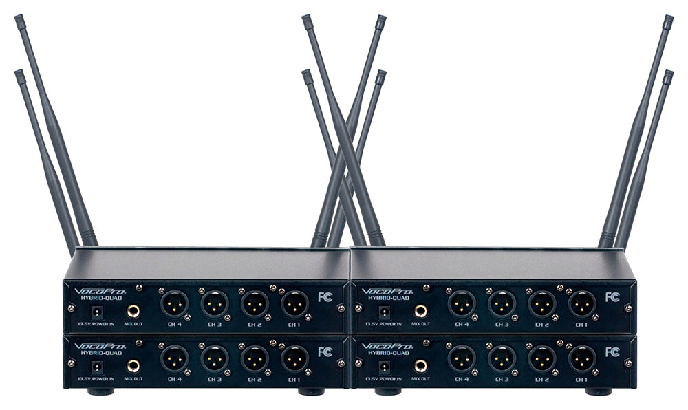 VOCOPRO | Digital-Acapella-16 Sixteen Channel UHF Wireless Handheld Microphone System with Mic-On-Chip Technology