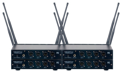 VOCOPRO | Digital-Acapella-16 Sixteen Channel UHF Wireless Handheld Microphone System with Mic-On-Chip Technology